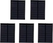 5Pcs Mini Solar Panel Epoxyresin Cell Modules, 4V 150mA for Battery, Conversion Efficiency, DIY Solar, Solar Lawn Lights, Landscape Lighting
