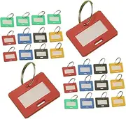 TEMPNAP Metal Keychain Id Tags Numbered Labels 50pcs Key Ring Tags for Organized Access Control