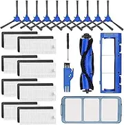 Wingsflying Replacement Parts Accessories Kit for Eufy RoboVac 11S, 15C, 30, 30C, 12, 35C Vacuum Filters, 10 Side Brushes, 8 Filter, 1 Pre Filter, 1 Roller Brush Guard