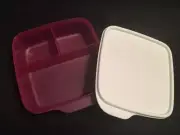 NEW Tupperware Lunch It container - Red with White lid - FREE SHIPPING!