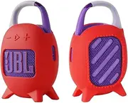 Silicone Carrying Case for JBL Clip 5 Portable Bluetooth Speaker Red