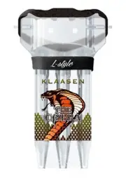 L-Style Krystal ONE Dart Flight Case -Jelle Klaasen clear