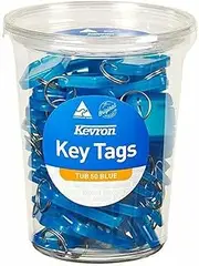 KEVRON 47047 Key Tags ID5,KEVRONBLUE Disposable TUB 50