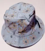 BSR Smileyx Samii Ryan Modern Daisy Blue Floral Bucket Womens Hat OSFM