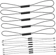 WOONEKY 1 Pack Double Lock Cylinder Tag Strings Durable Fasteners for Clothing Shoes Bags Accessories Pack Easy Attachment Sturdy Material