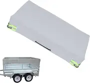 Travel Trailer Rv Cover, RV Trailer Cover, Waterproof Frost-Resistant Flat Tarpaulin for Car and Transport Trailer