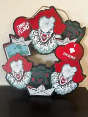 Halloween Stephen King IT Welcome to Derry Wreath w/Pennywise 15" MDF by Ruz NEW