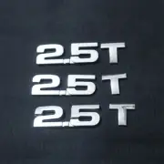3x Silver 2.5T Chrome Metal Sticker Emblem Decal Badge Turbo Racing Engine Sedan (for: MG)