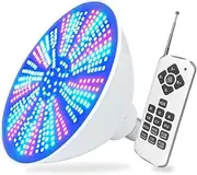 12V LED Pool Light with Remote Control, RGB Color Changing Bulb, PAR56 LED Bulb, Replacement for Pentair Hayward Light Fixture, Color Memory (Size : 25W)