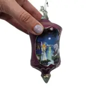 Bradford Editions Heirloom Porcelain Unicorn Christmas Ornament Touch The Stars