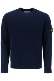 Stone Island Rws Wool Raglan Pullover For Men