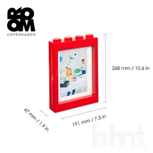 【LEGO 樂高】Room Copenhagen LEGO PICTURE FRAME 樂高壁掛相框-紅色(樂高造型相框)