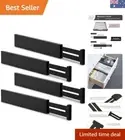 Versatile and Durable Bamboo Drawer Dividers - Adjustable Storage for Every Room