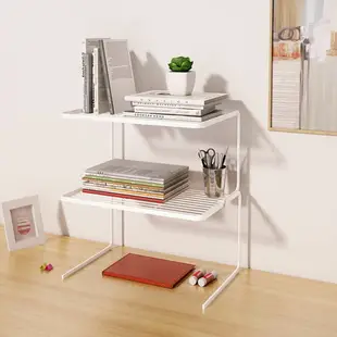 落地櫃 書櫃 雜物櫃 書架桌面宿舍整理書桌置物架辦公室收納架隔板簡易多層轉角架