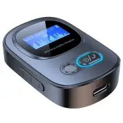 2-in-1 Bluetooth Adapter Receiver Transmitter with HD Display Audio Adapter Bluetooth 5.3 Receiver For Car With LED Disp