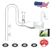 20mm Glass Lily Pipe Outflow with Surface Skimmer - Aquarium Ecosystem Protector