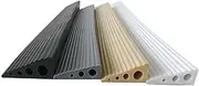 Self-Adhesive Indoor Threshold Ramp, Rubber Wheelchair Ramp, Sweeping Robot Ramp, Portable Curb Ramp for Doorways, Bathrooms, Walkers, Home(Gray,80x7x3.5cm)
