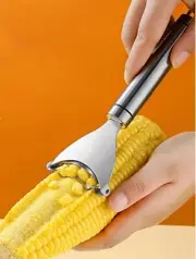 Stainless Steel Corn Planer - Ergonomic Handle Corn Peeler for Easy Corn Prepara