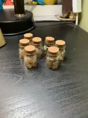 Small Chalcedony, Carnelian Wishing Bottles 1X 10g