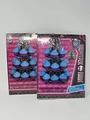 NEW (Lot of 2) Monster High 3 Tier Cupcake Stand 12 In Wide X 16.5 In High