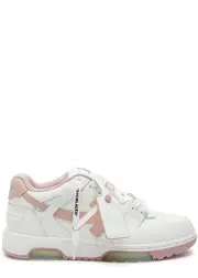 Off-white Out Of Office Leather Sneakers - Pink And White - 3 3