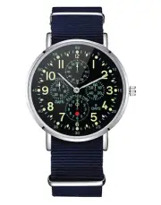 Aircraft Dashboard Nylon Watch | Airplane Cockpit | Aviation Lovers Pilot Gift
