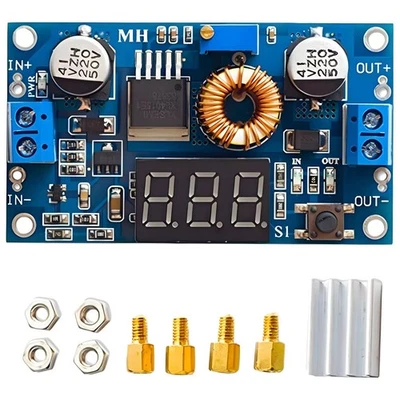 Voltmeter Heatsink Standoffs DC-DC Step Down 5A Adjustable Accuracy ±0.05V