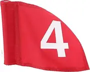 Kisangel Nylon Golfing Flag Portable Course Flag Small Practical Wear-resistant for Golf Training