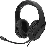 USB Wired Gaming Headset, 3.5mm Jack Over-Ear Headphones E-Sport Head‑Mounted Earphone with Noise Reduction Mic, Surround Stereo Sound, Soft Earmuffs for PC Game Console