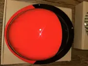 Construction Hard Hat Natural Fiber Red Black Full Brim OSHA ANSI