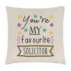 You're My Favourite Solicitor Stars Linen Cushion Cover Pillow - Funny Best
