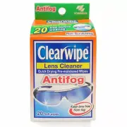 Clearwipe Antifog Lens Cleaner 20 Wipes Keep Glasses Lenses Free From Fog!