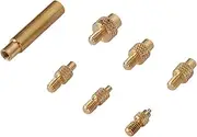 Heat Set Insert Tips for M2 M2.5 M3 M4 M5 M6 Inserts, Brass Threaded Insert Embedment Nuts Hydraulic Welded Joint Injection Molding Assortment Kit for 3D Printing