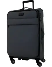[PIERRE CARDIN] Horizon Soft Water-Repellent Large Suitcase Spinner in Charcoal