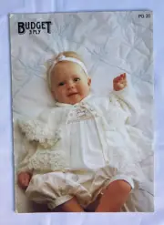 BUDGET 3 ply. baby knitting patterns, cardigans, bottees, bonnets #PG20