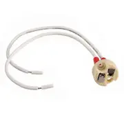 MR16/GU5.3 Socket Halogen LED Bulb Holder Base Ceramic Cable Main Wire Connector Beige white