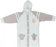 KOMBIUDA Children's Rainwear Rain Poncho Book Pouch Windproof Waterproof Stylish Cartoon Raincoat for School Days