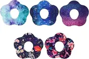 25pcs Adhesive Over Patches for Dexcom G7, Waterproof Flower Fabric Sensor Covers for CGM Tape Protection, Breathable Floral Sensor Overpatch Stickers Compatible with Dexcom G7 Accessories