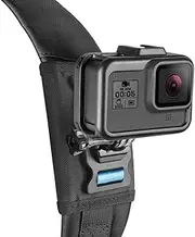 WOTOW Backpack Shoulder Strap Mount with 360° Rotating J Hook Mount and Adjustable Pad Gopro Mount Compatible with GoPro Hero 9 8 7 6 5 4 3+ DJI OSMO Action Insta 360 ONE R and Most Action Cameras