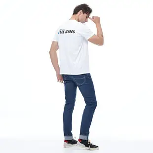 Lee Lee Jeans背後印刷圓領短袖T恤 男款 白