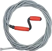 Pipe Cleaning Spiral 5 m x 9 mm Drain Cleaner with Drill Tip Pipe Cleaning Shaft Drain Spiral Flexible Pipe Cleaning Spiral Drain Snake Pipe Cleaner for Sink Bath Toilet Shower