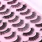 Long Thick Lashes Natural Look Mink Lashes Wispy Fake Eyelashes False Eyelashes
