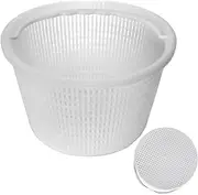 Skimmer Basket for Pool | Swimming Pool Skimmer Replacement Basket | Pool Skimmer with Handle for Easy Debris Pickup Efficient Cleaning