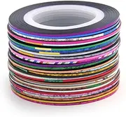 NOLITOY 2 Boxes Nail Art Line Stickers 62pcs Striping Tapes for Hand Toe False Nails for Diy Professional Use
