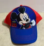 Disney Mickey Mouse Boy's Hat Child Baseball Cap New One Size Fit Snap Full Back