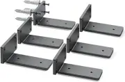 Floating Shelf Brackets Heavy Duty Shelf Brackets 8 inch (1/5") Thick Metal B...