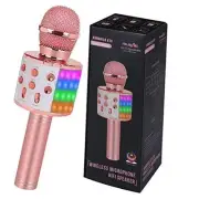 Bluetooth Karaoke Microphone Wireless: Karaoke Mic with Led Lights for Adults