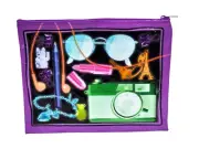 Main Street Totes Zipper Cosmetic Bag X-Ray Camera