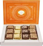 Ghasitaram Gifts Jaiccha Ghasitaram Special Barfis Box 12 pcs |Diwali,Holi,Rakhi,Valentine,Christmas,Birthday,Anniversary,Her,Him|
