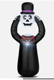 6ft Inflatable Ghost Headless Skeleton Halloween Decoration w/ LED Light